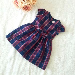 *Red & Blue Plaid Dress 3T*